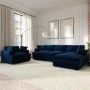 ALMOST PERFECT - August Navy Corner Chaise Right Hand Facing Sofa