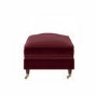 Burgundy Velvet Footstool - Payton