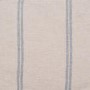 Cream Chenille Blue Striped Footstool - Payton