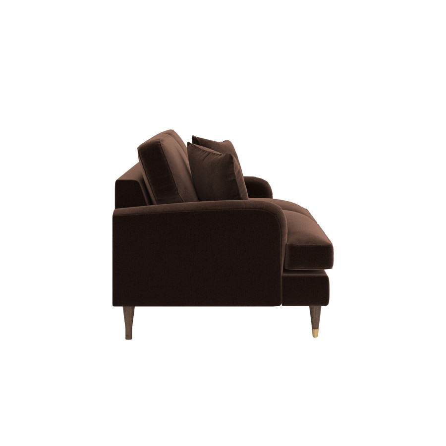 Brown Chenille 2 Seater Sofa - Payton