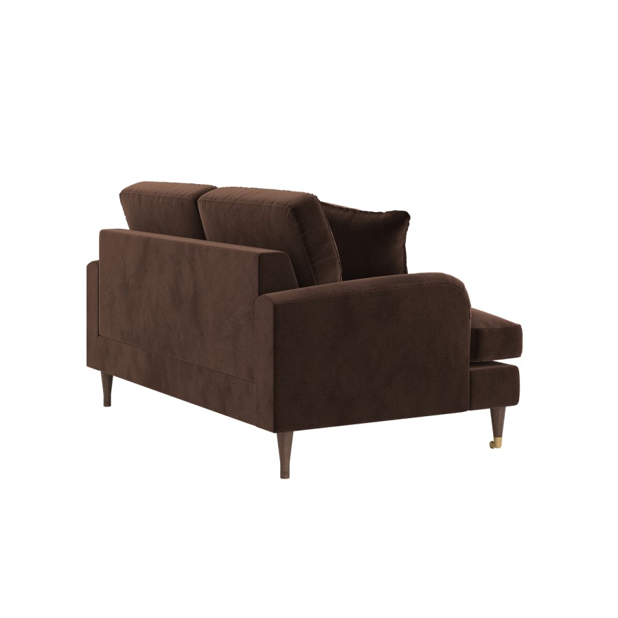 Brown Chenille 2 Seater Sofa - Payton