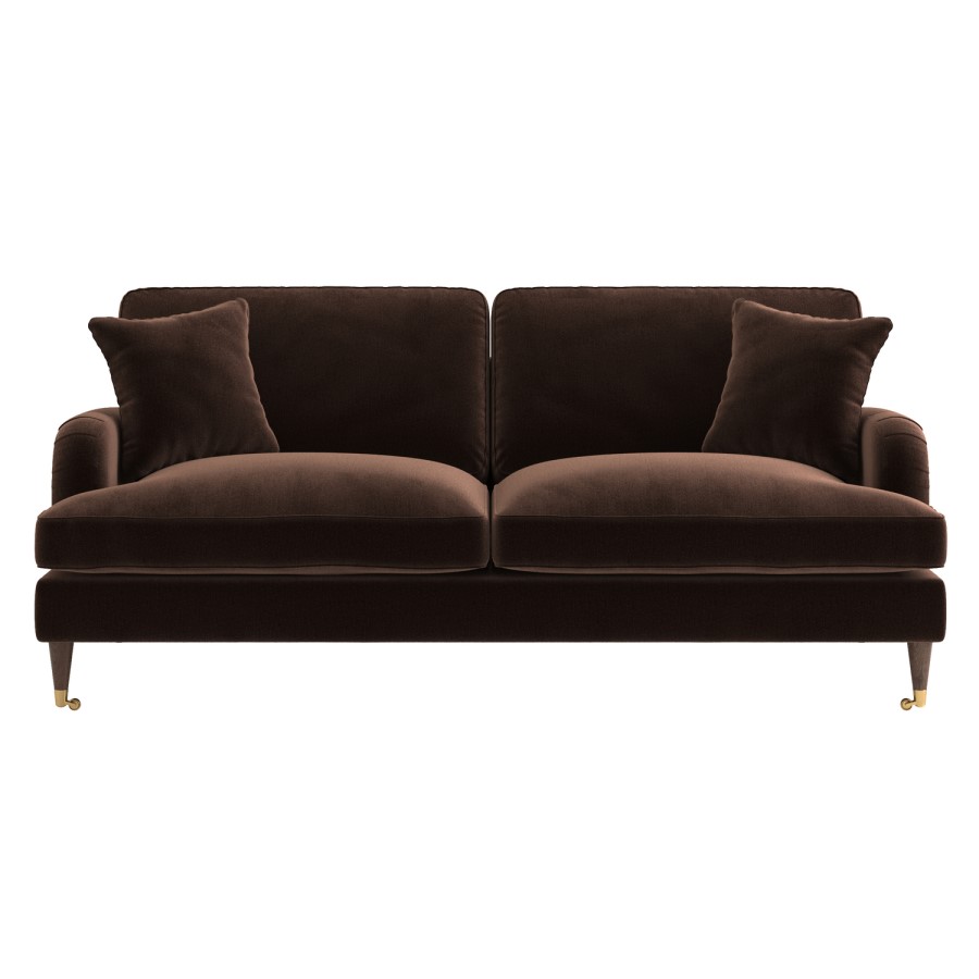 Brown Chenille 3 Seater Sofa - Payton