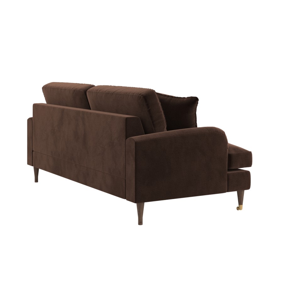 Brown Chenille 3 Seater Sofa - Payton