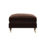 Brown Chenille Footstool - Payton