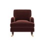 Merlot Red Chenille Armchair - Payton