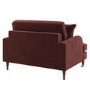 Merlot Red Chenille Love Seat – Payton 