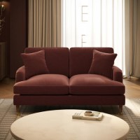 Merlot Red Chenille 2 Seater Sofa - Payton