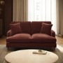 Merlot Red Chenille 2 Seater Sofa - Payton