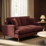 Merlot Red Chenille 2 Seater Sofa - Payton