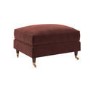 Merlot Red Chenille Footstool - Payton