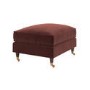 Merlot Red Chenille Footstool - Payton