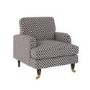 Patterned Velvet Armchair - Payton