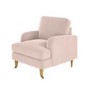 Dusty Pink Velvet Armchair - Payton