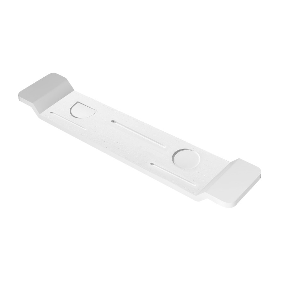 860mm Matt White Solid Surface Bath Tray / Caddy - Opal