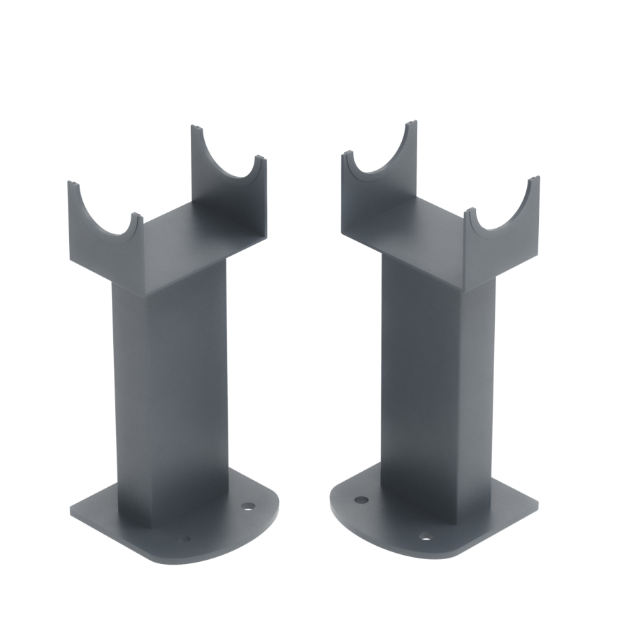 Sorrento Anthracite Designer Radiator Feet -Suitable for Single and Double Panel Radiator