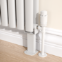 Sorrento White Designer Radiator Feet -Suitable for Single and Double Panel Radiator