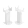 Sorrento White Designer Radiator Feet -Suitable for Single and Double Panel Radiator