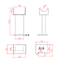 Sorrento White Designer Radiator Feet -Suitable for Single and Double Panel Radiator