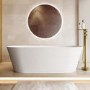 Freestanding Double Ended Stone Resin Solid Surface Bath 1650 x 700mm - Monaco