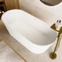 Freestanding Double Ended Stone Resin Solid Surface Bath 1650 x 700mm - Monaco