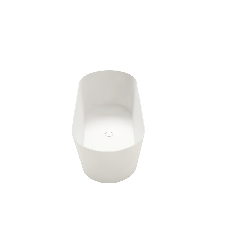 Freestanding Double Ended Stone Resin Solid Surface Bath 1650 x 700mm - Monaco