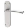 Internal Pearl Nickel Bathroom Lever Door Handle with Lock, Latch and Hinges Pack - 65mm Latch - Struma - XL Joinery