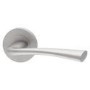 Internal Pearl Nickel Bathroom Lever Door Handle with Lock, Latch and Hinges Pack - 75mm Latch - Struma - XL Joinery