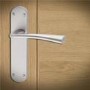 Internal Pearl Nickel Lever Door Handle with Latch and Hinges Pack - 75mm Latch - Struma - XL Joinery