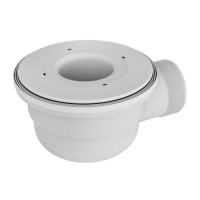 White 90mm Shower Waste without Dome for Sileti Trays