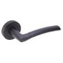 Internal Matt Black Lever Fire Door Handle with Latch and Hinges Pack - 65mm Latch - Tanaro - XL Joinery