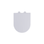 White Round Soft Close Toilet Seat with Quick Release - Tanya