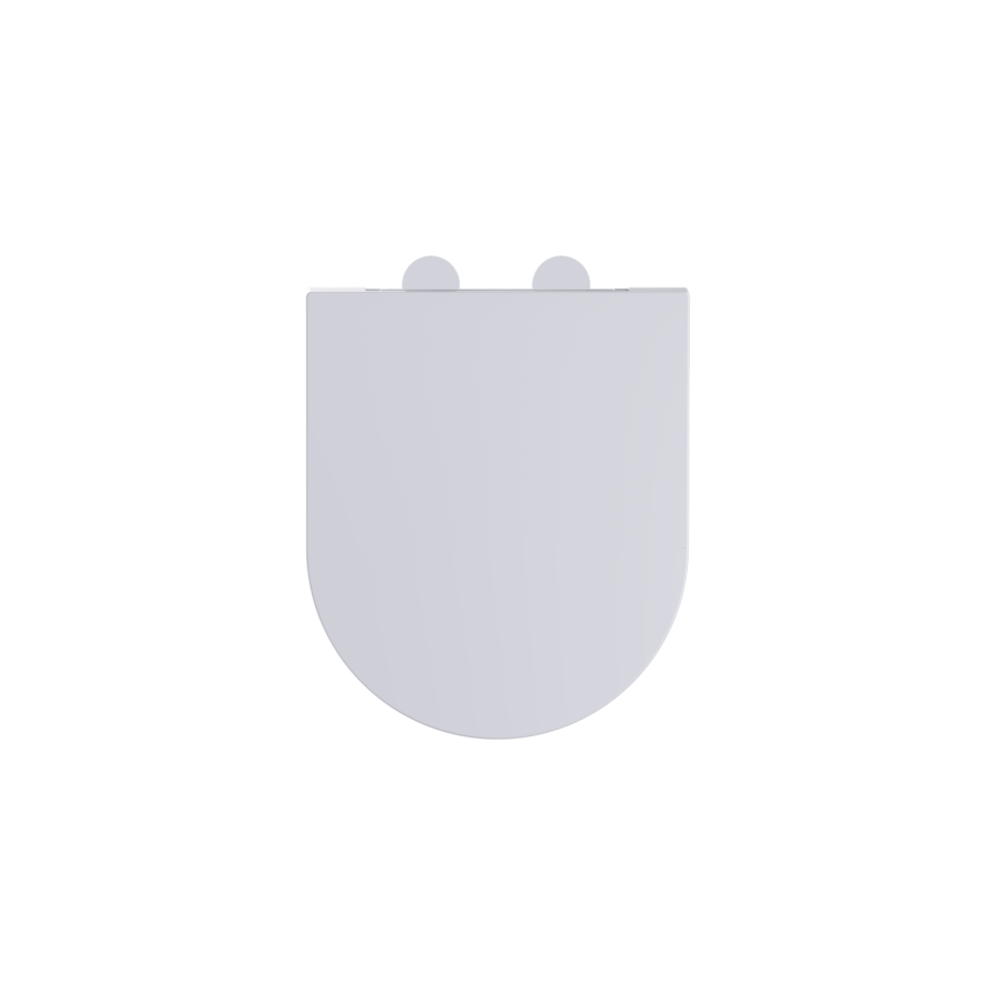 White Round Soft Close Toilet Seat with Quick Release - Tanya