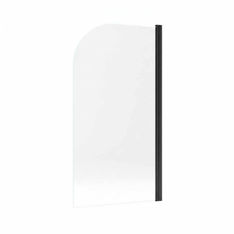 Black Pivot Shower Bath Screen 1450 x 775mm - Taurus