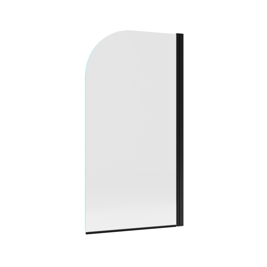 Black Pivot Shower Bath Screen 1450 x 775mm - Taurus