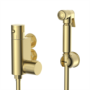 Brushed Brass Thermostatic Douche Shower / Bidet Shower Spray Kit - Arissa