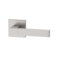 Internal Pearl Nickel Lever Fire Door Handle with Latch and Hinges Pack - 65mm Latch - Torne - XL Joinery