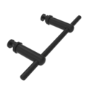 Black Designer Towel Holder for Steel & Electric Radiators - 230mm
