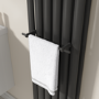 Black Designer Towel Holder for Steel & Electric Radiators - 320mm
