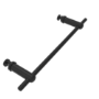 Black Designer Towel Holder for Steel & Electric Radiators - 320mm