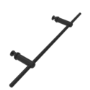 Black Designer Towel Holder for Steel & Electric Radiators - 420mm