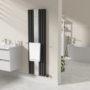 Black Designer Towel Holder for Steel & Electric Radiators - 520mm