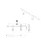 Black Designer Towel Holder for Steel & Electric Radiators - 520mm
