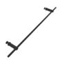 Black Designer Towel Holder for Steel & Electric Radiators - 620mm