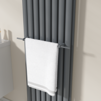 Anthracite Designer Towel Holder for Steel & Electric Radiators - 520mm