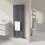 Anthracite Designer Towel Holder for Steel & Electric Radiators - 620mm