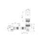 Elego Matte Black Modern TRV Angled Thermostatic Radiator Valves With Lockshield