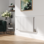 Elego Chrome Modern TRV Corner Thermostatic Radiator Valves With Lockshield