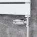 Elego Chrome Modern TRV Straight Thermostatic Radiator Valves With Lockshield