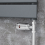 Elego Chrome Modern TRV Straight Thermostatic Radiator Valves With Lockshield