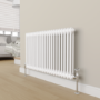 Maesta Chrome Traditional TRV Angled Thermostatic Radiator Valves With Lockshield